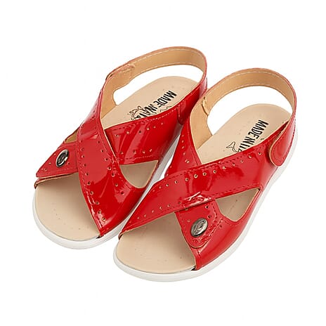 Designer Inspired Antiscivolo Premium Ladies Italian Cross-Strap Sandals - (Size 4)