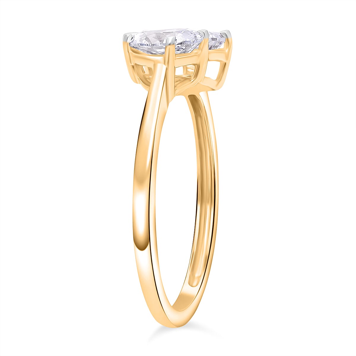 Luxuriant Lab Grown Diamond Ring in Sterling Silver