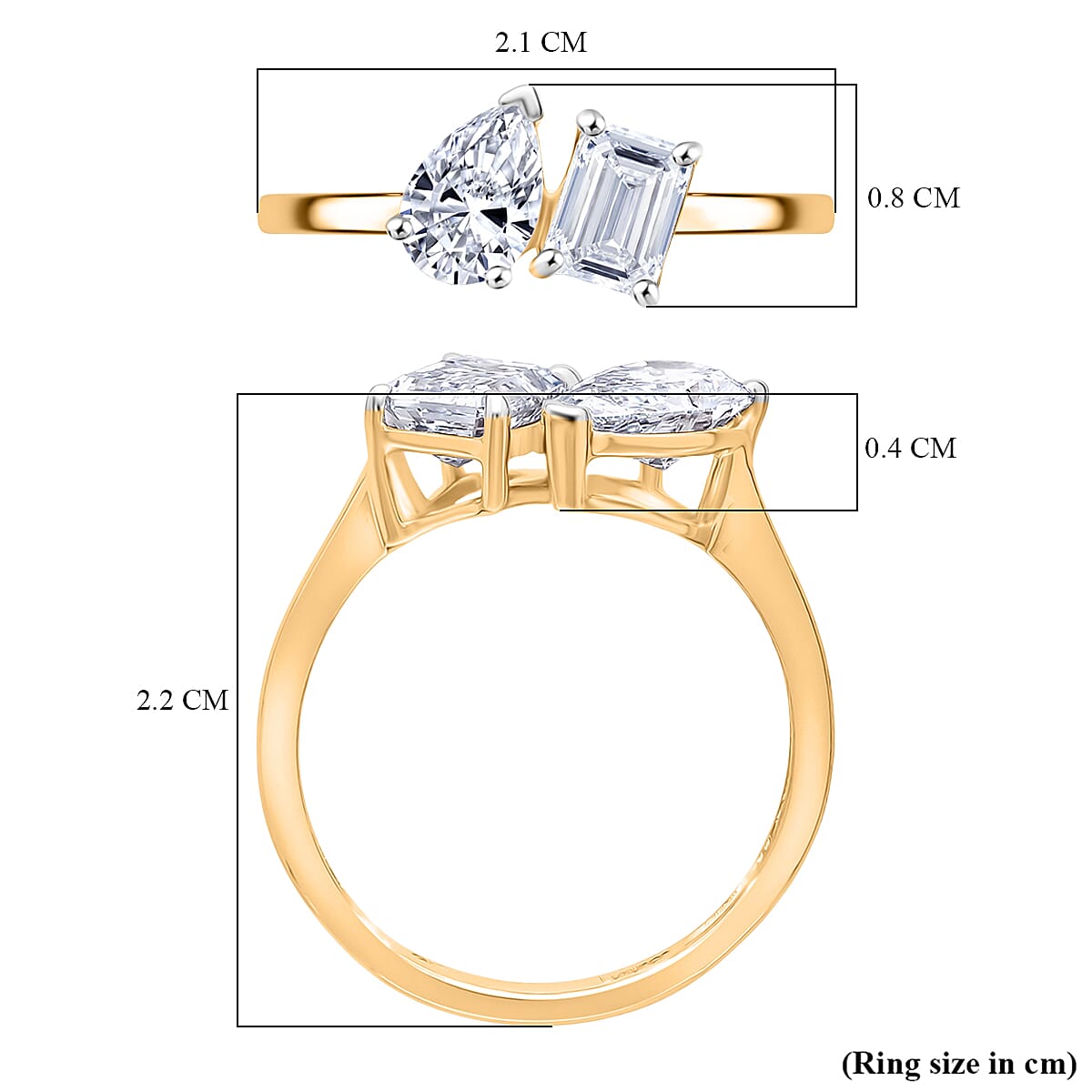 Luxuriant Lab Grown Diamond Ring in Sterling Silver