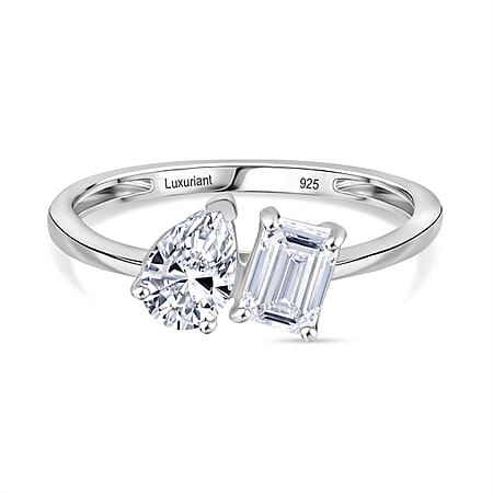 The TOI ET MOI LUXURIANT 1 Ct. Lab Grown Diamond Ring in Rhodium Overlay Sterling Silver The TOI ET MOI LUXURIANT 1 Ct. Lab Grown Diamond Ring in Rhodium Overlay Sterling Silver