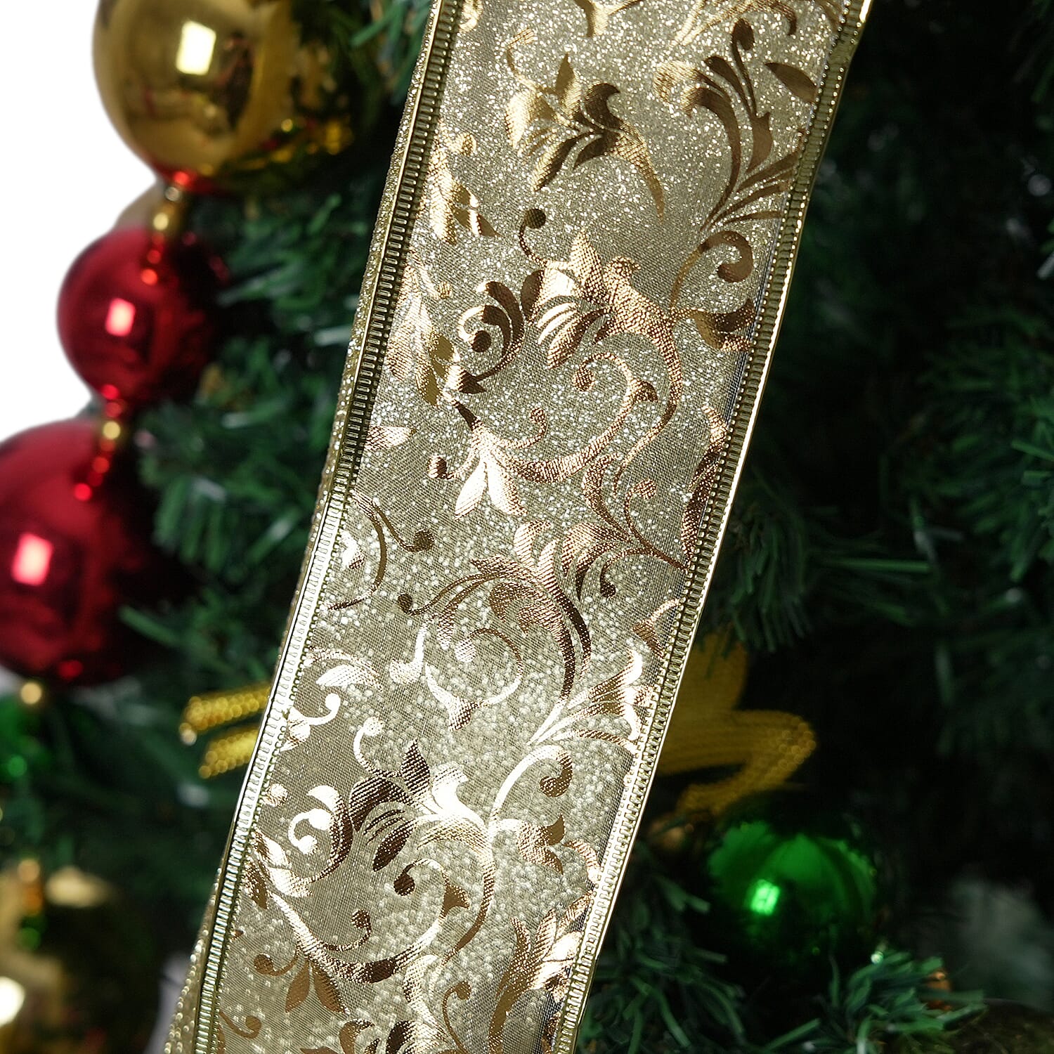 Christmas Tree Top Bow (135 x 33 cm) - Gold