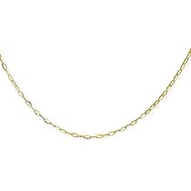 Maestro Collection - 9K Yellow Gold Paperclip Necklace (Size - 20) with Spring Ring Clasp