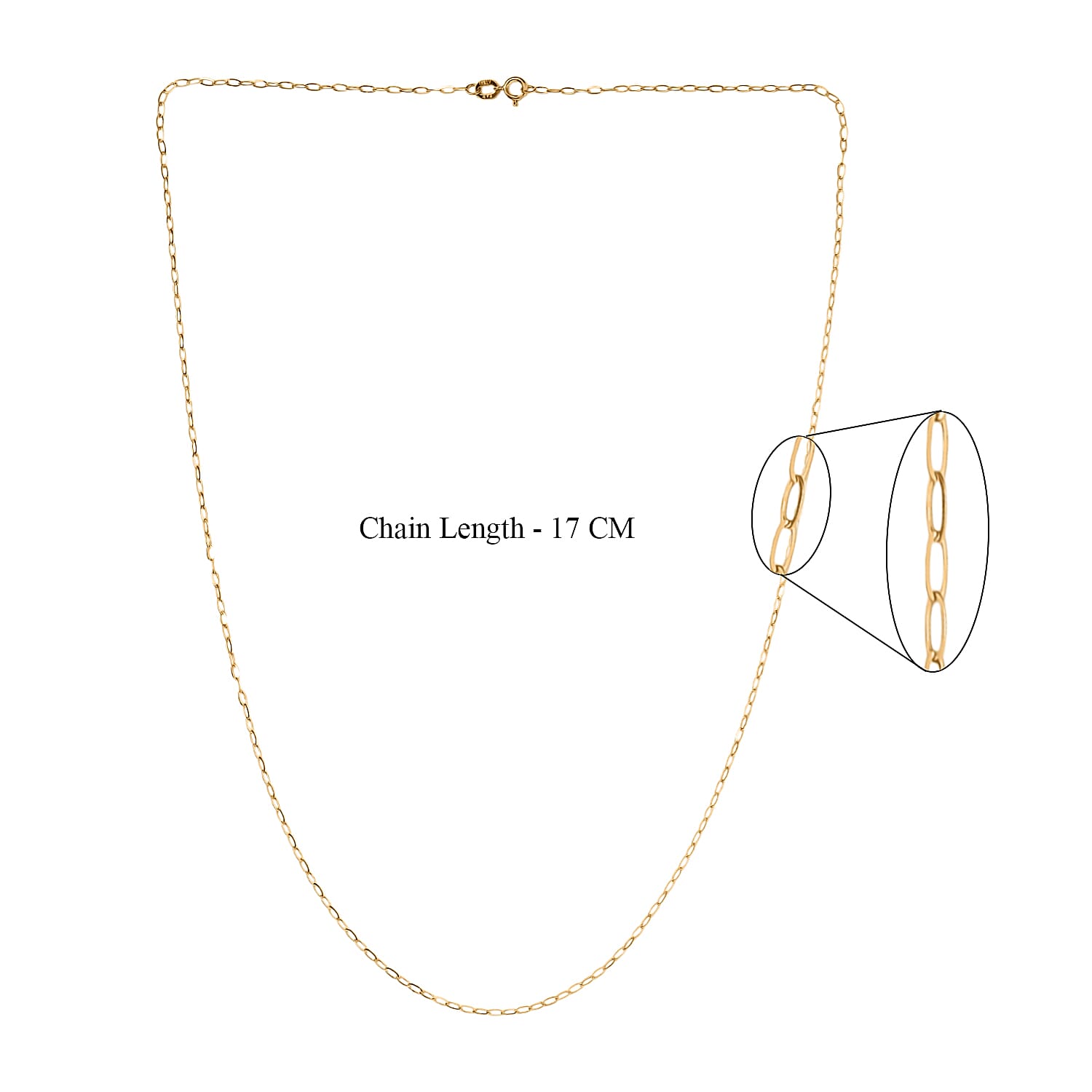 Maestro Collection - Italian Made 9K Yellow Gold Necklace (Size - 20) Maestro Collection - Italian Made 9K Yellow Gold Necklace (Size - 20)