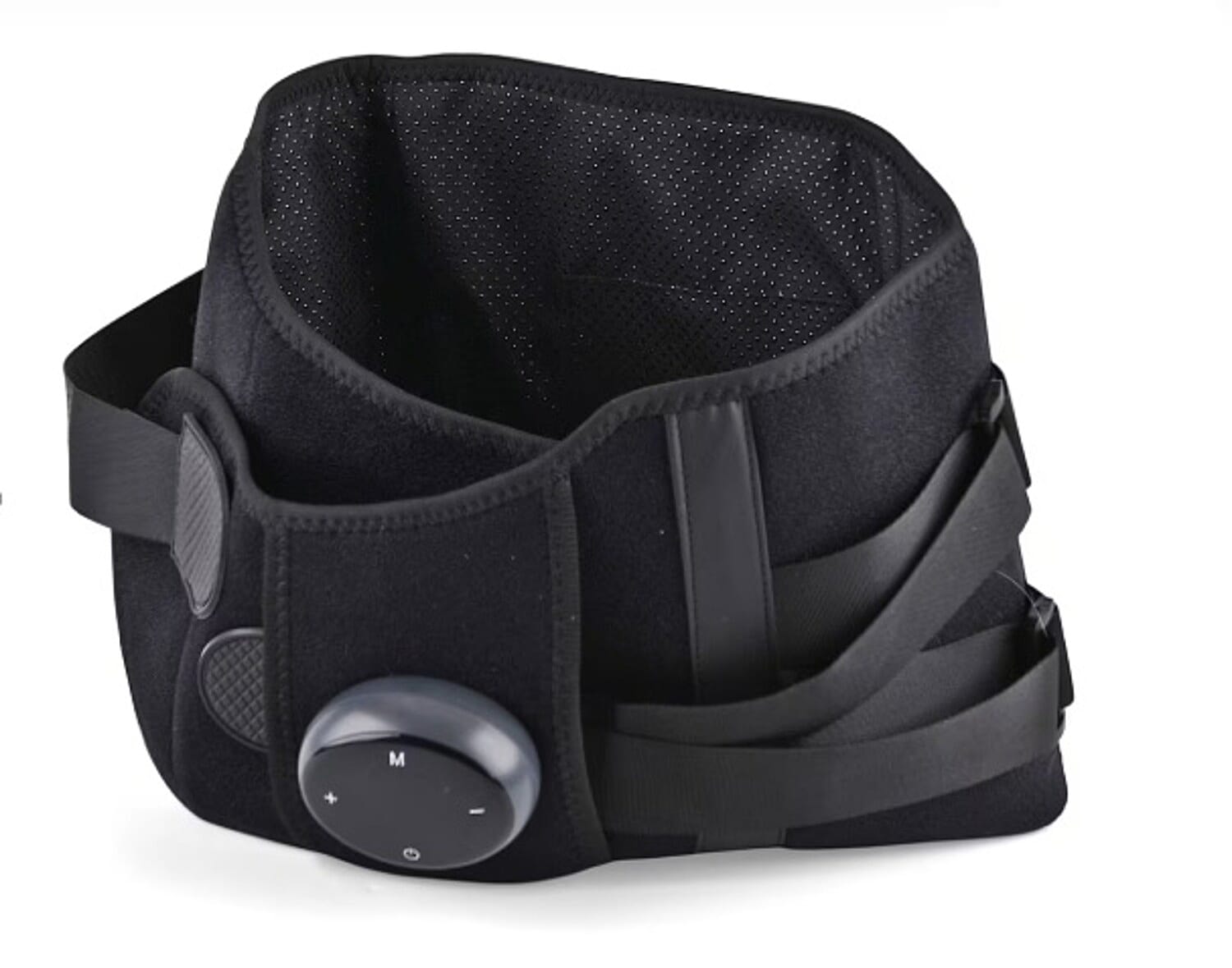 Livmore Rechargeable Waist Massager with Heat and Vibration Therapy - Black