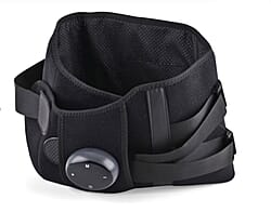 LIVMORE Rechargeable Waist Massager with Heat and Vibration Therapy - Grey