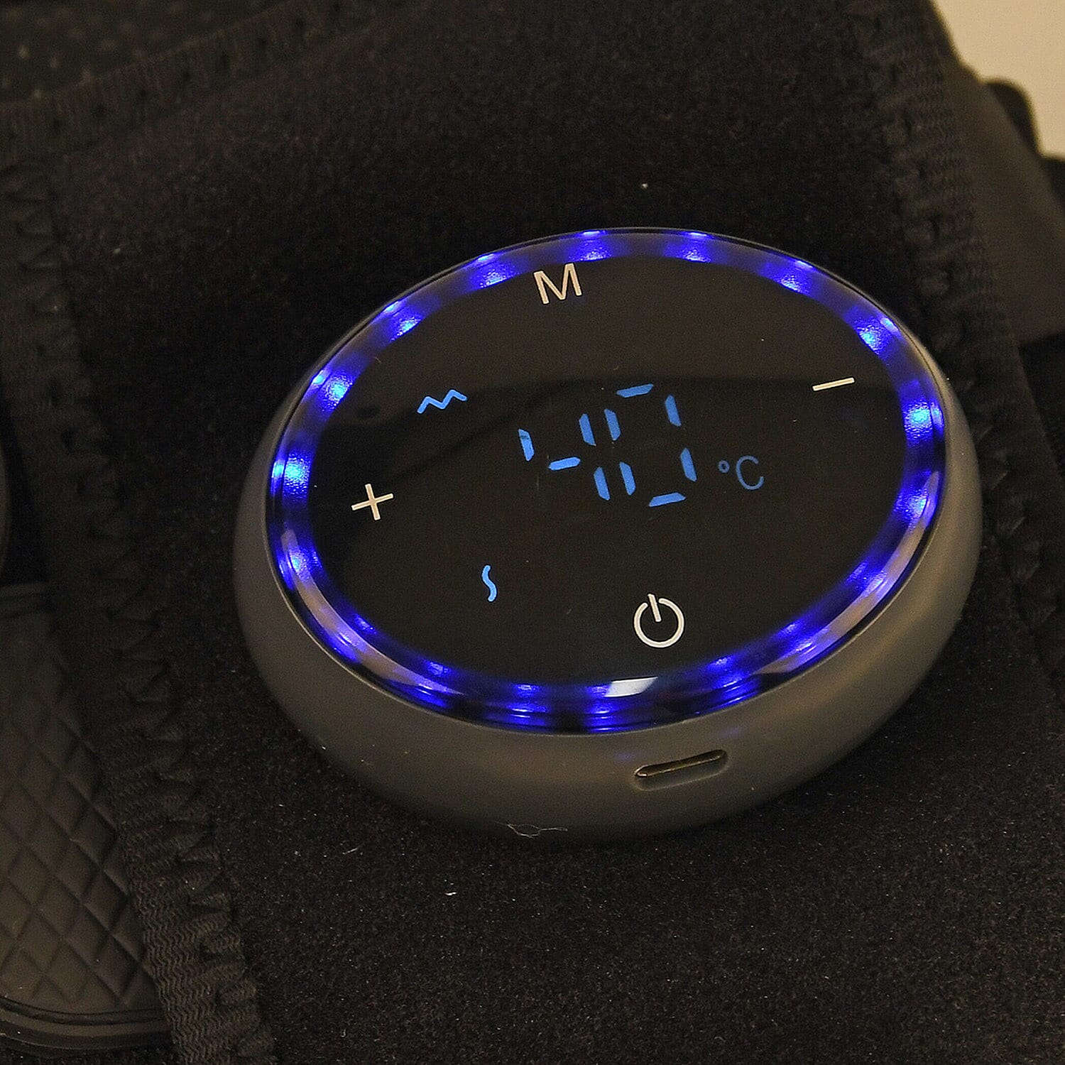 Livmore Rechargeable Waist Massager with Heat and Vibration Therapy - Black