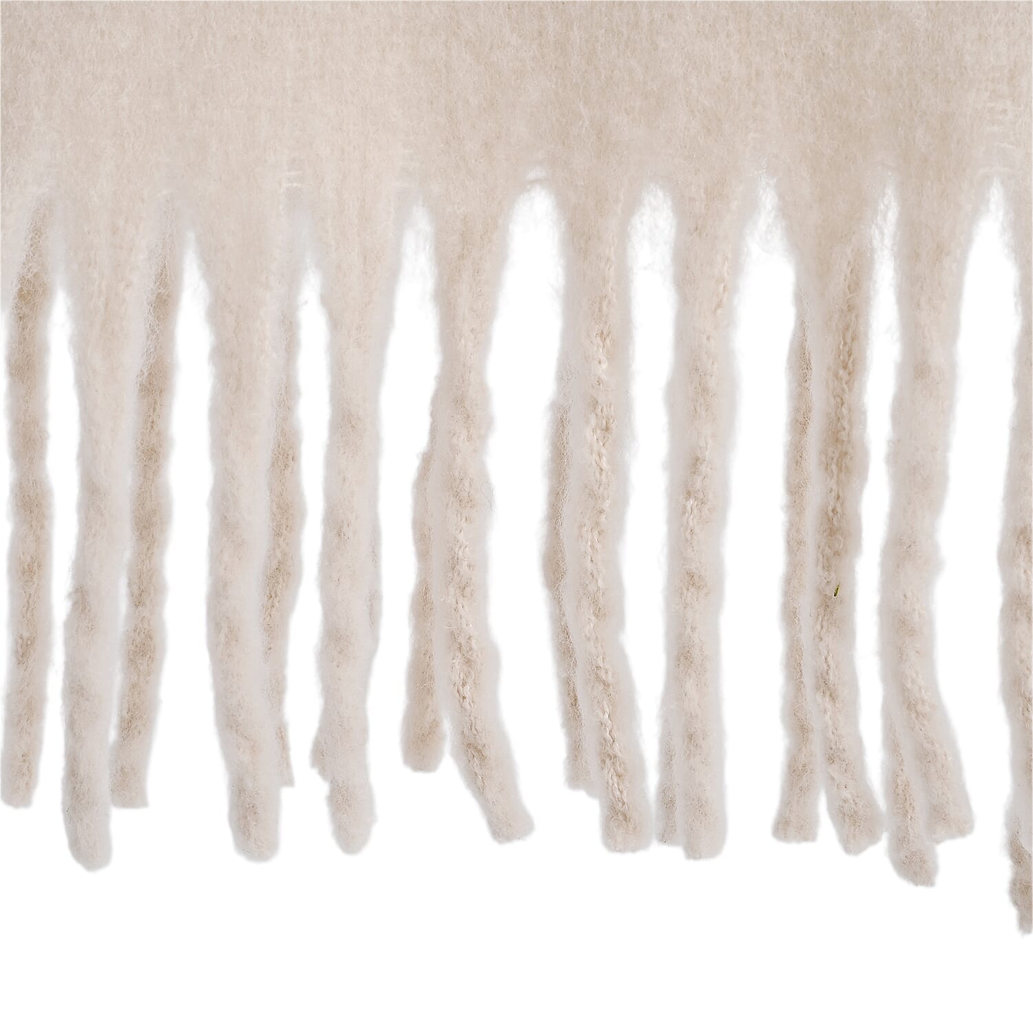Soft Touch Large Tassle Scarf (190 x 40 cm) - Off-White