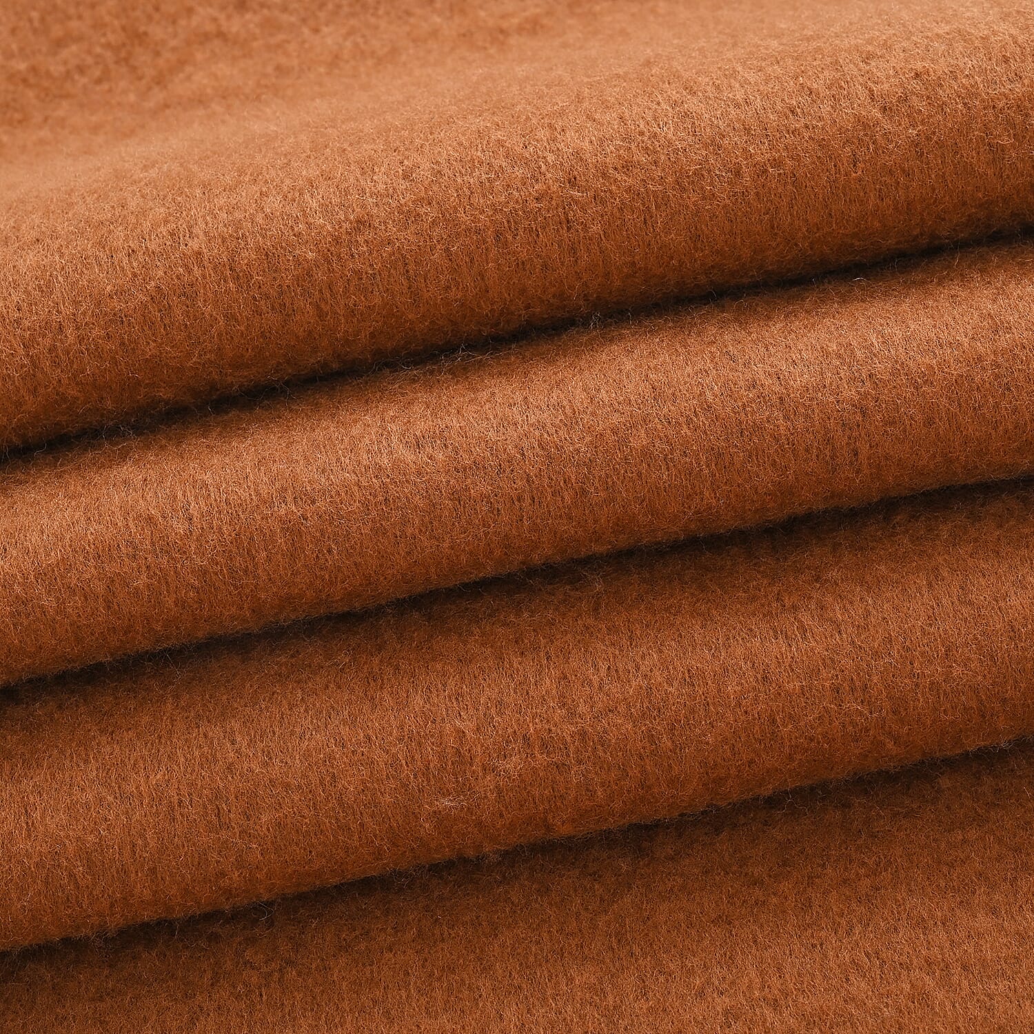 Soft Touch Large Tassle Scarf (190 x 40 cm) - Coffee