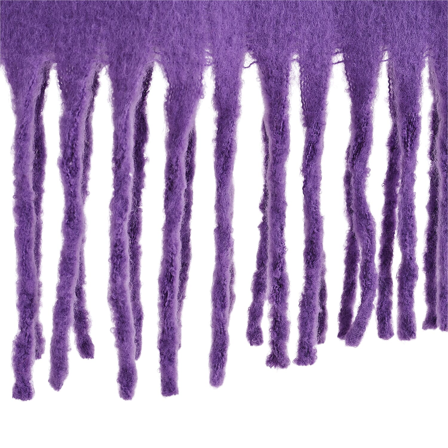 Soft Touch Large Tassle Scarf (190 x 40 cm) - Purple