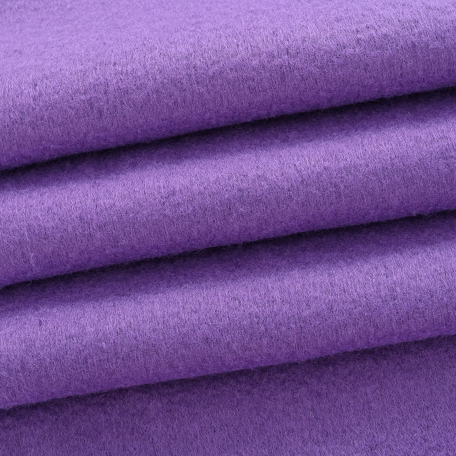 Soft Touch Large Tassle Scarf (190 x 40 cm) - Purple