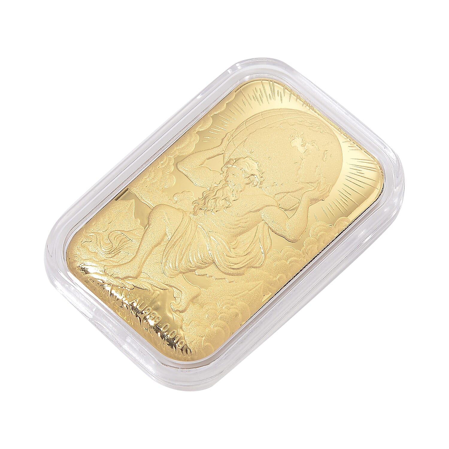 24K Yellow Gold (99.9% Purity) Atlas Embossed Collectable