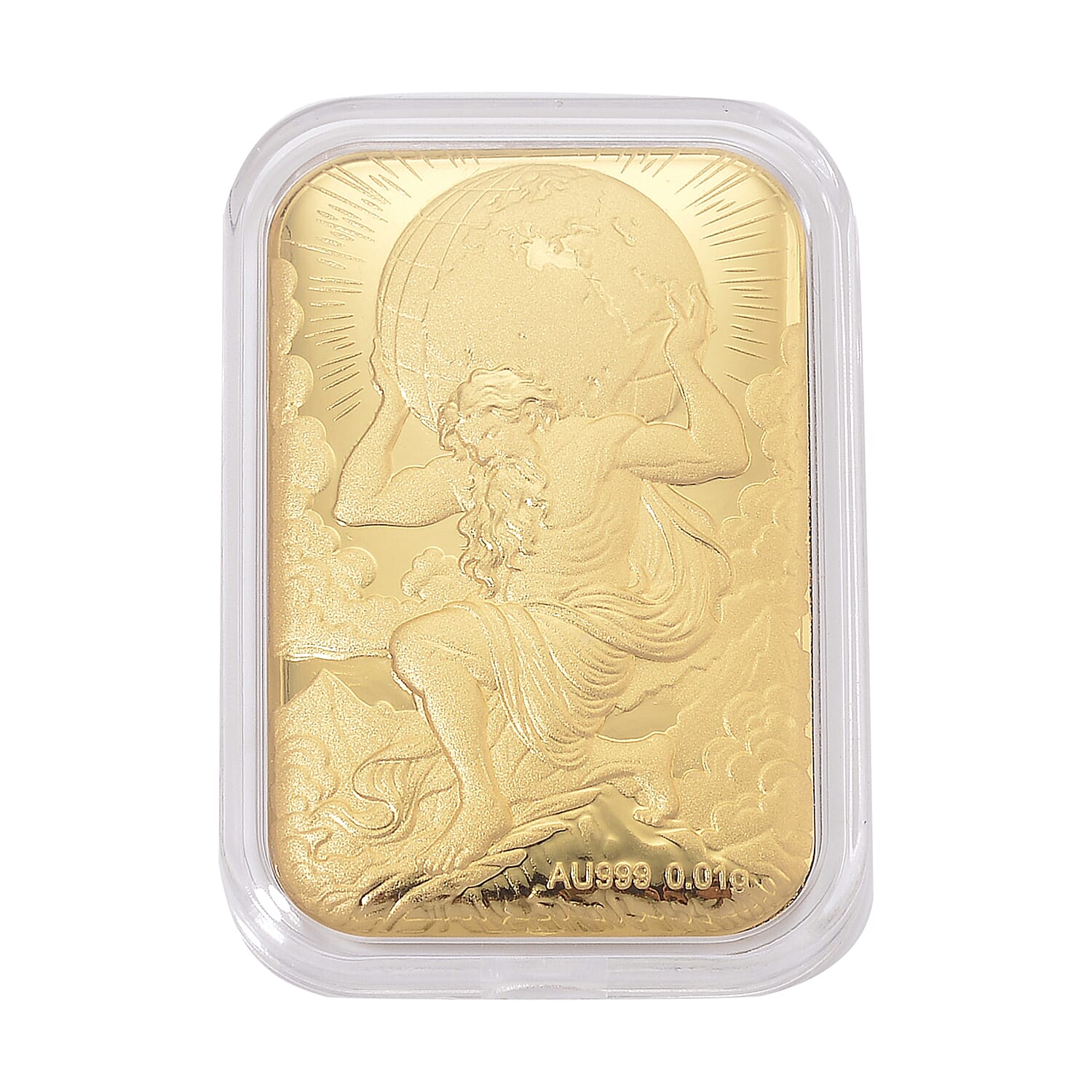 24K Yellow Gold (99.9% Purity) Atlas Embossed Collectable