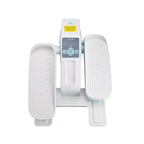 LIVEMORE Electric Stepper with LCD Display & Remote - White