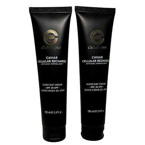Elizabeth Grant Caviar Cellular Recharge Super Day Cream With SPF30 Duo Bundle - 100ml each