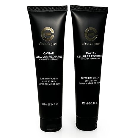 Elizabeth Grant Caviar Cellular Recharge Super Day Cream With SPF30 Duo Bundle - 100ml each
