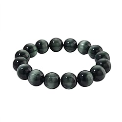 Cats Eye Style Beads Bracelet (Size 7.5 Strechable) 120.00 Ct.