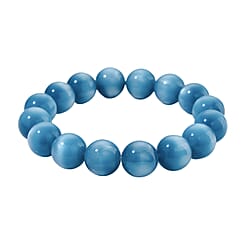 Cats Eye Style Beads Bracelet (Size 7.5 Strechable) 120.00 Ct.