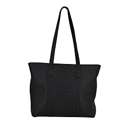 Genuine Leather Classic Tote Bag - Green