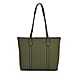 Genuine Leather Classic Tote Bag - Green