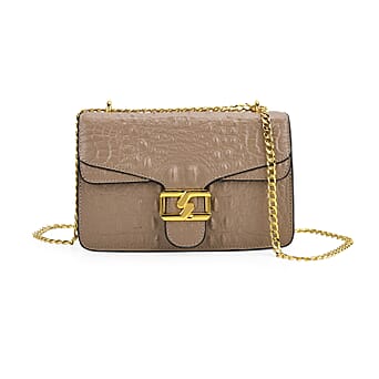 https://tjcuk.sirv.com/Products/82/1/8214474/La-Marey-Genuine-Leather-Crossbody-Bag-with-Chain-Strap-120-cm-Light-G_8214474.jpg?w=342&h=342