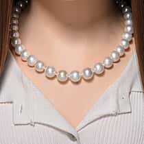 Limited Edition- AAAA Rare Size Edison Pearl  in Yellow Gold Plating Necklace (Size 20) with Magnetic Clasp 465.00 Ct.