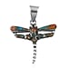 Santa Fe Collection 1.3 Ct. Blue Turquoise Dragonfly Pendant in Sterling Silver