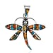 Santa Fe Collection 2.5 Ct. Blue Turquoise Dragonfly Pendant in Sterling Silver