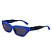 CK JEANS Ladies Injection Blue Lenses Cat Eye Sunglasses - Yellow