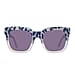 Guess Stylish Crystal Blue Patterned Classic Square Frame Sunglasses - White