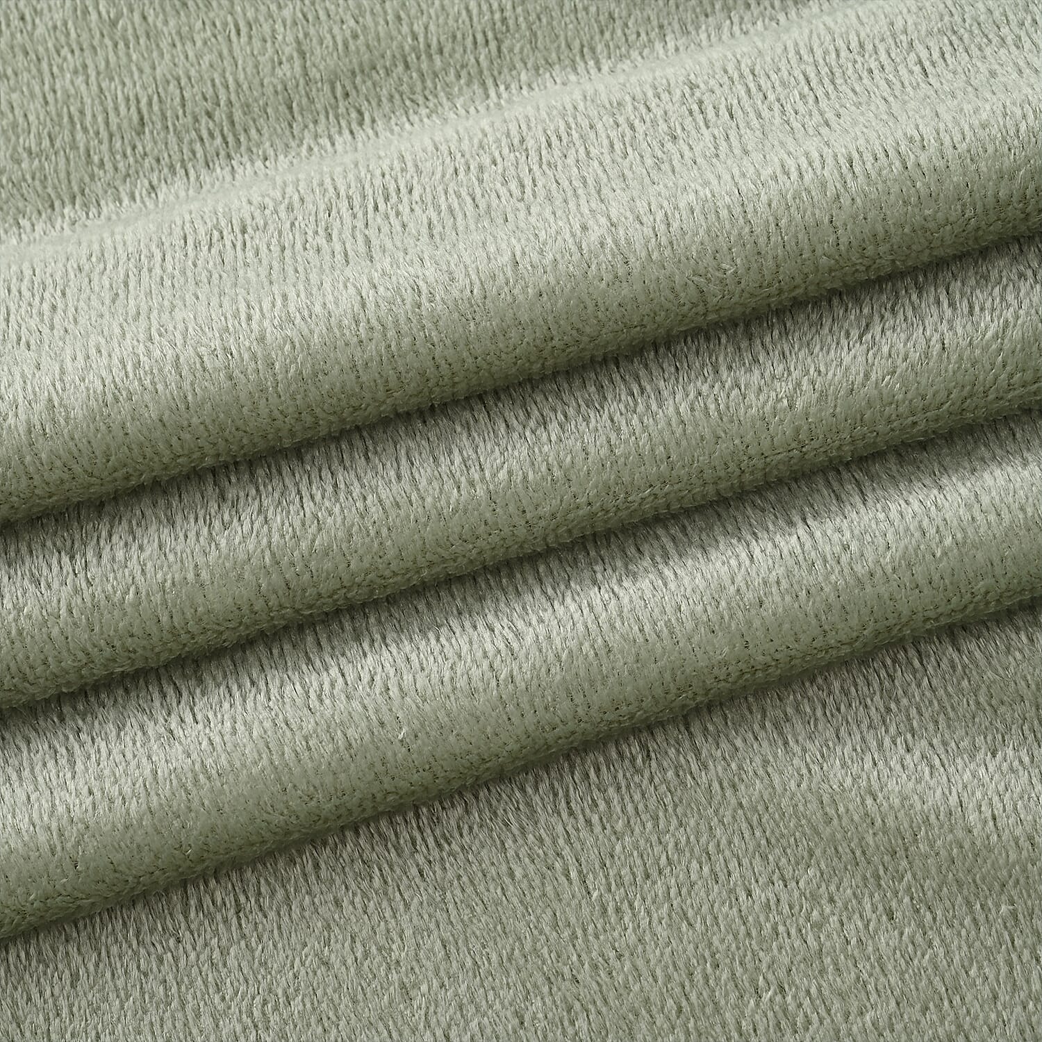 Hush Haven Super Soft Teddy Fleece Throw Single Layer Blanket - Green