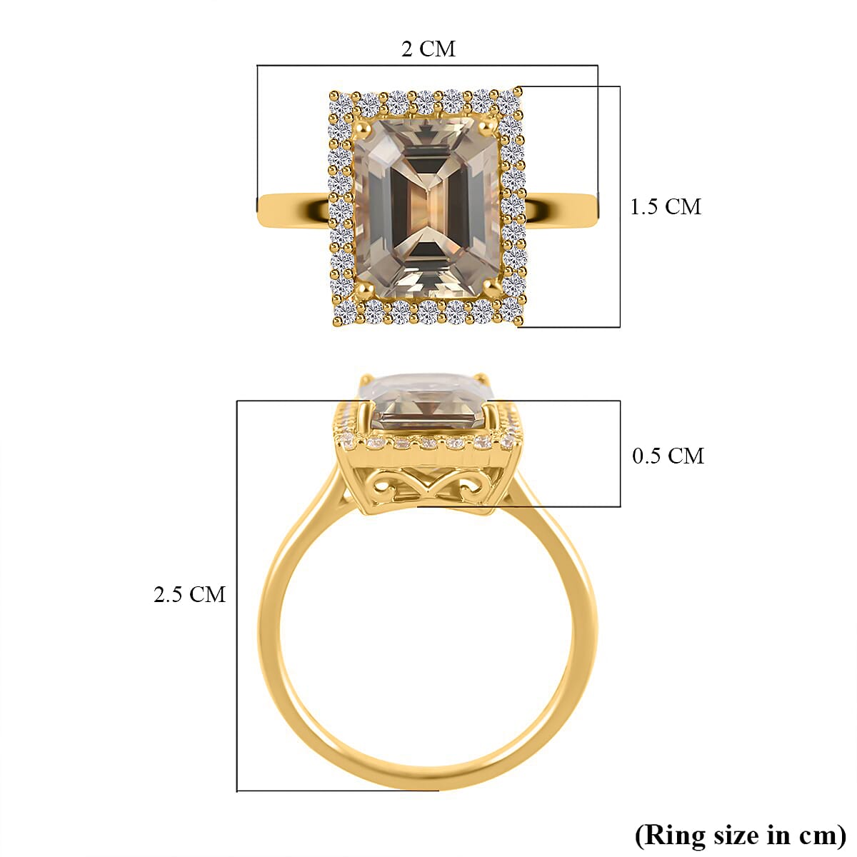 Luxoro 14K Yellow Gold AAA Turkizite, White Diamond I2 Ring, Gold Wt.3.62 Gms 4.370 Ct. Luxoro 14K Yellow Gold AAA Turkizite, White Diamond I2 Ring, Gold Wt.3.62 Gms 4.370 Ct.