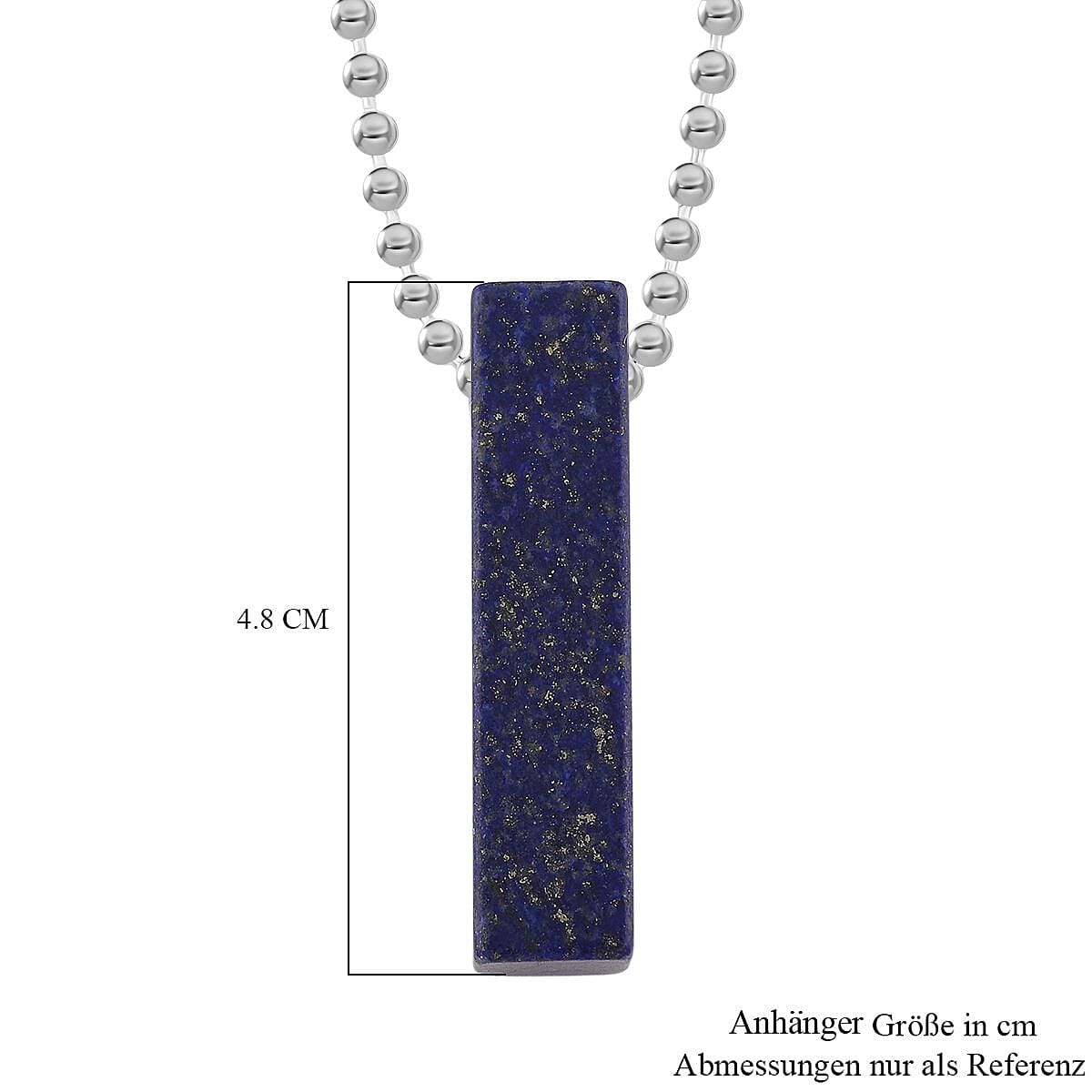 Natural Lapis Lazuli Necklace (Size - 24) with Lobster Clasp 90.00 Ct.