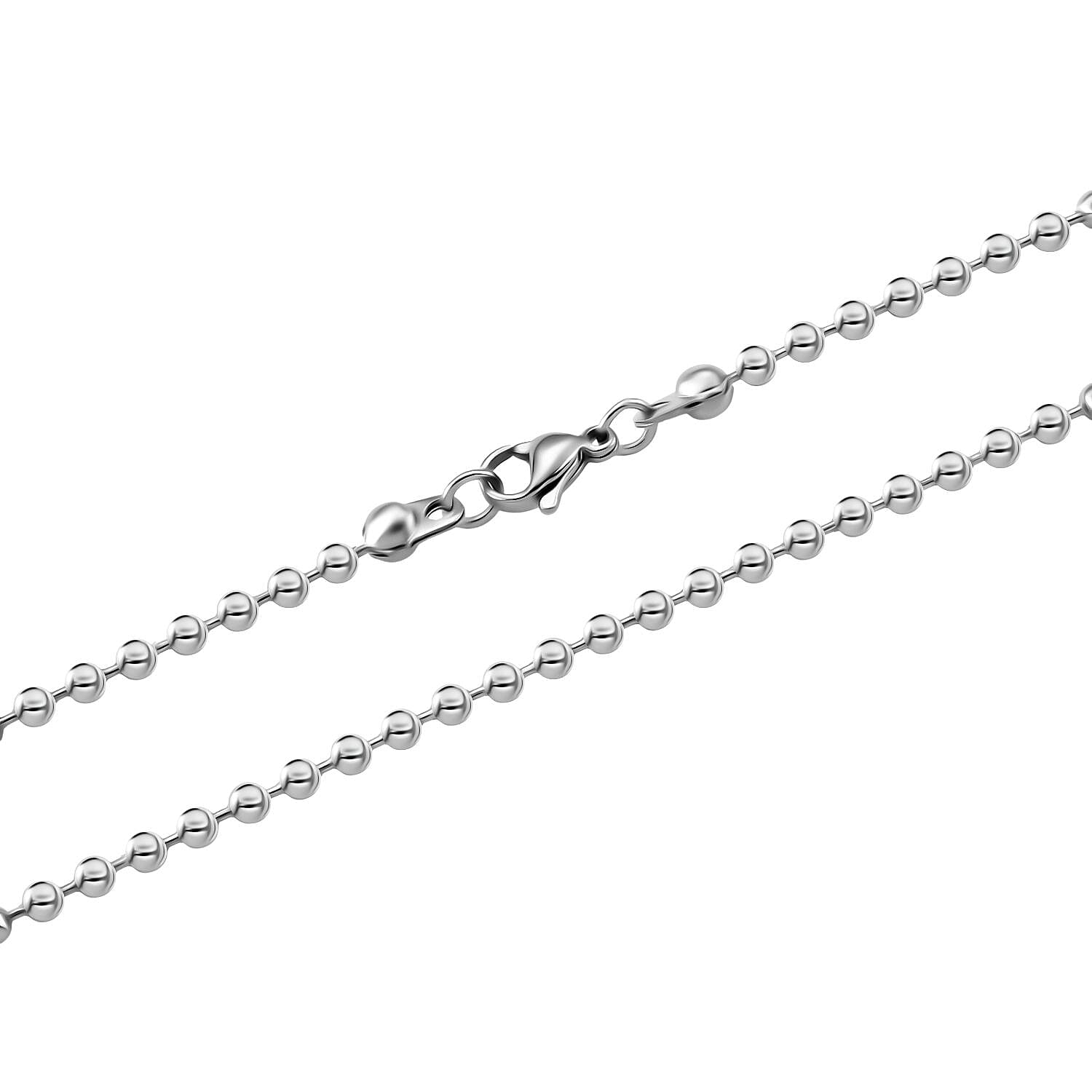 Rose Quartz Necklace (Size - 24) with Lobster Clasp 90.00 Ct.