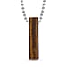 Tigers Eye Bar Pendant Necklace (Size - 24) with Lobster Clasp 90.00 Ct.