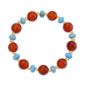 https://tjcuk.sirv.com/Products/82/1/8215444/Red-Agate-Blue-Imperial-Jasper-Bracelet-Size-7-5-Strechable-in-Yellow-_8215444_2.jpg?w=342&h=342