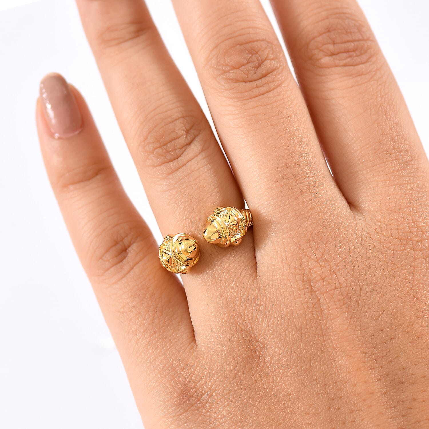 Treasure Of Siam - D'joy 18K Yellow Gold Plated Sterling Silver Ring