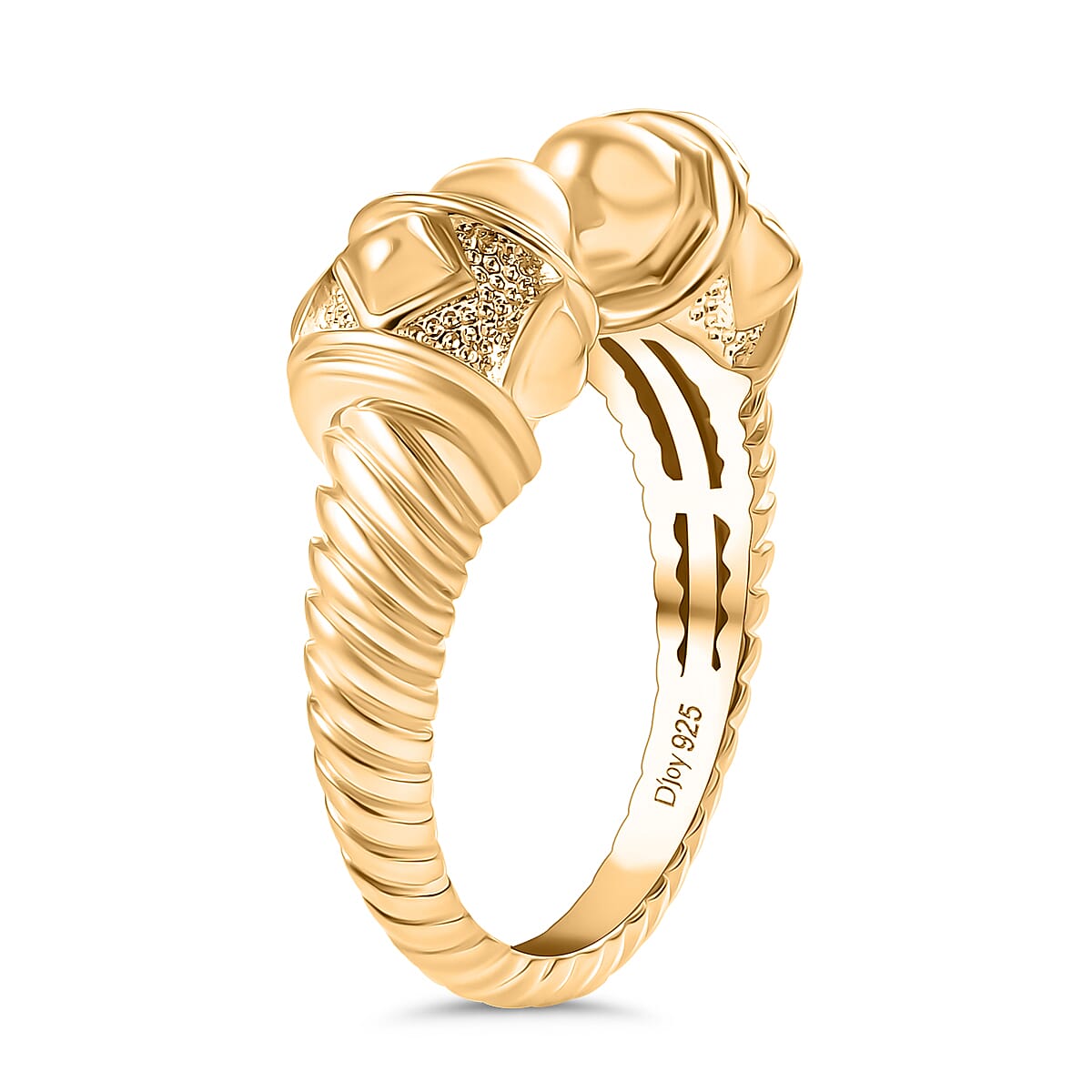 Treasure Of Siam - D'joy 18K Yellow Gold Plated Sterling Silver Ring