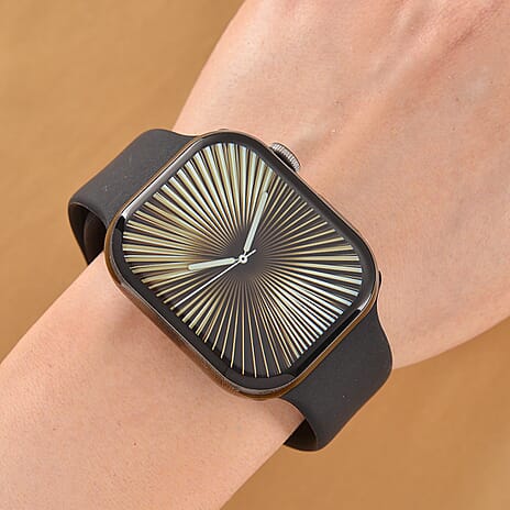 HW X PRO Smartwatch 2.01 inch TFT Display, IP67 Waterproof, Wireless Charging, Health Monitor, Bluetooth 5.2 for Men - Women with Black Silicone Strap