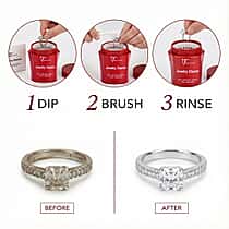 THE ULTIMATE UNIVERSAL JEWELLERY CLEANER - Eco-Friendly Non Toxic Natural Diamond Shine Formula For Gold, Silver, Platinum & All Gemstones (250 ml)