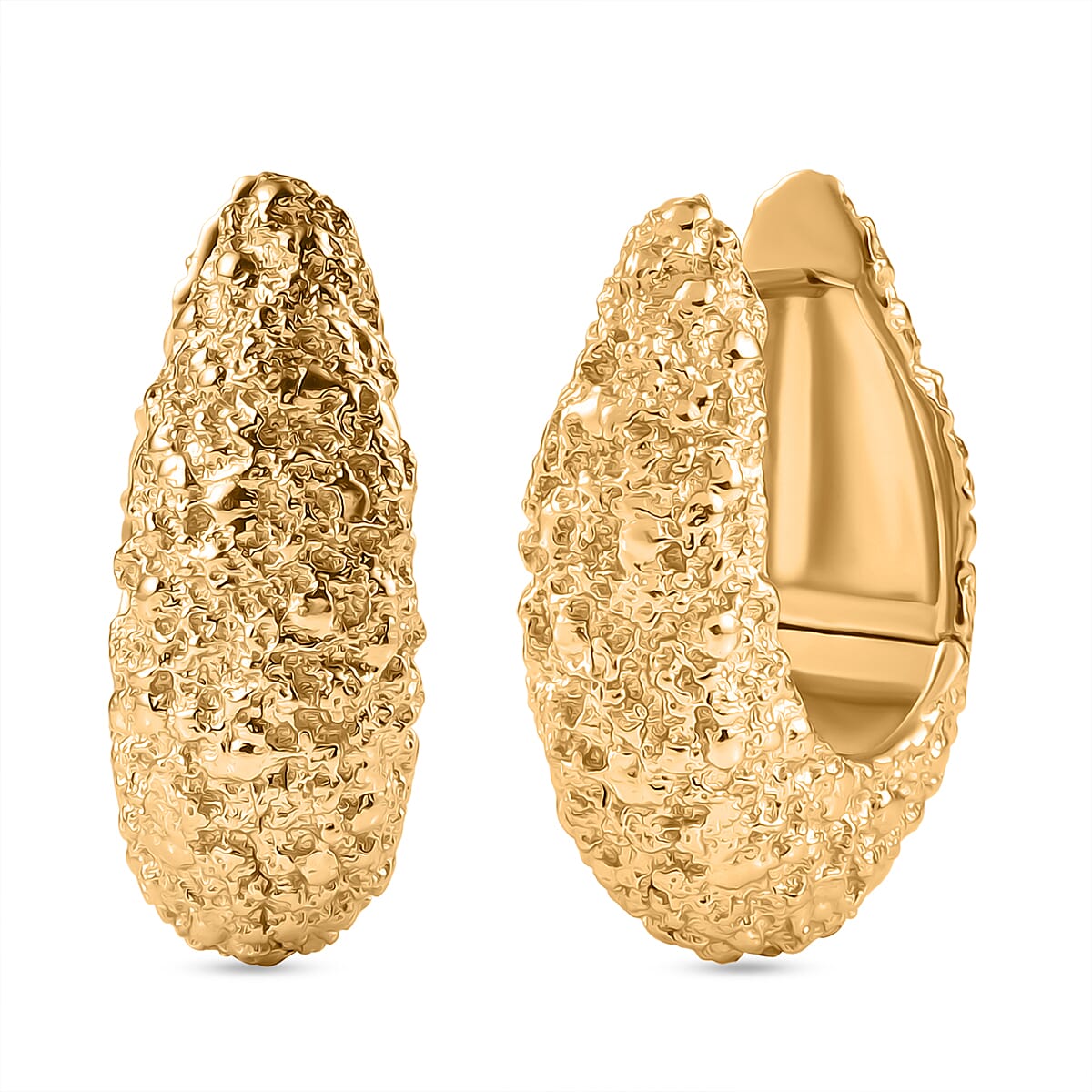 Designer Inspired Close Out Deal - Hoop Earrings in Yellow Gold Plated