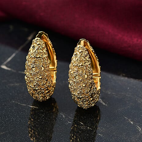 Designer Inspired Close Out Deal - Hoop Earrings in Yellow Gold Plated