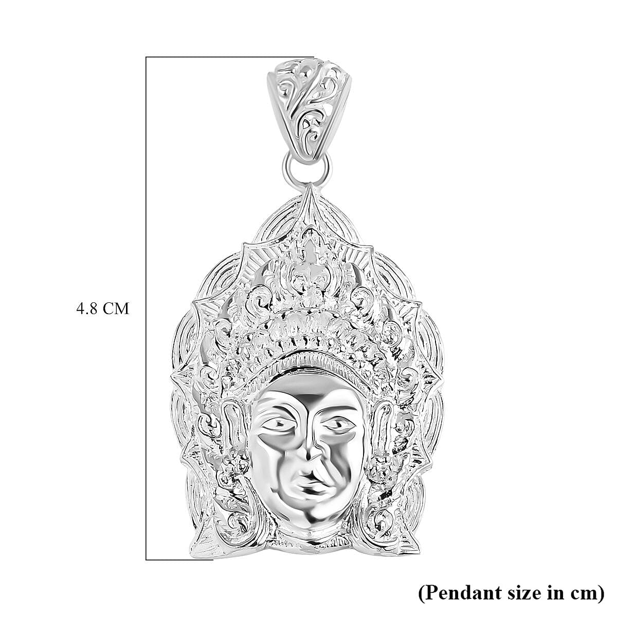 Royal Bali Collection Sterling Silver Goddess Pendant, Silver Wt. 9.70 Gms.