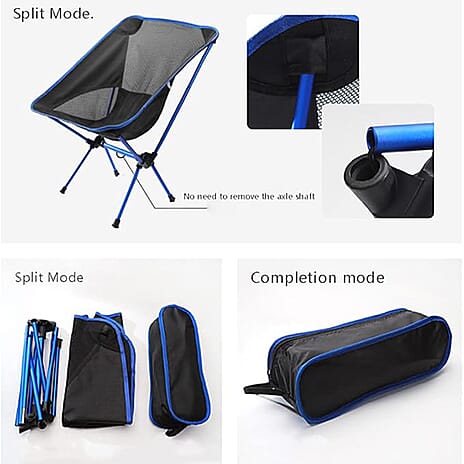 Lightweight Portable Camping Chair - Black