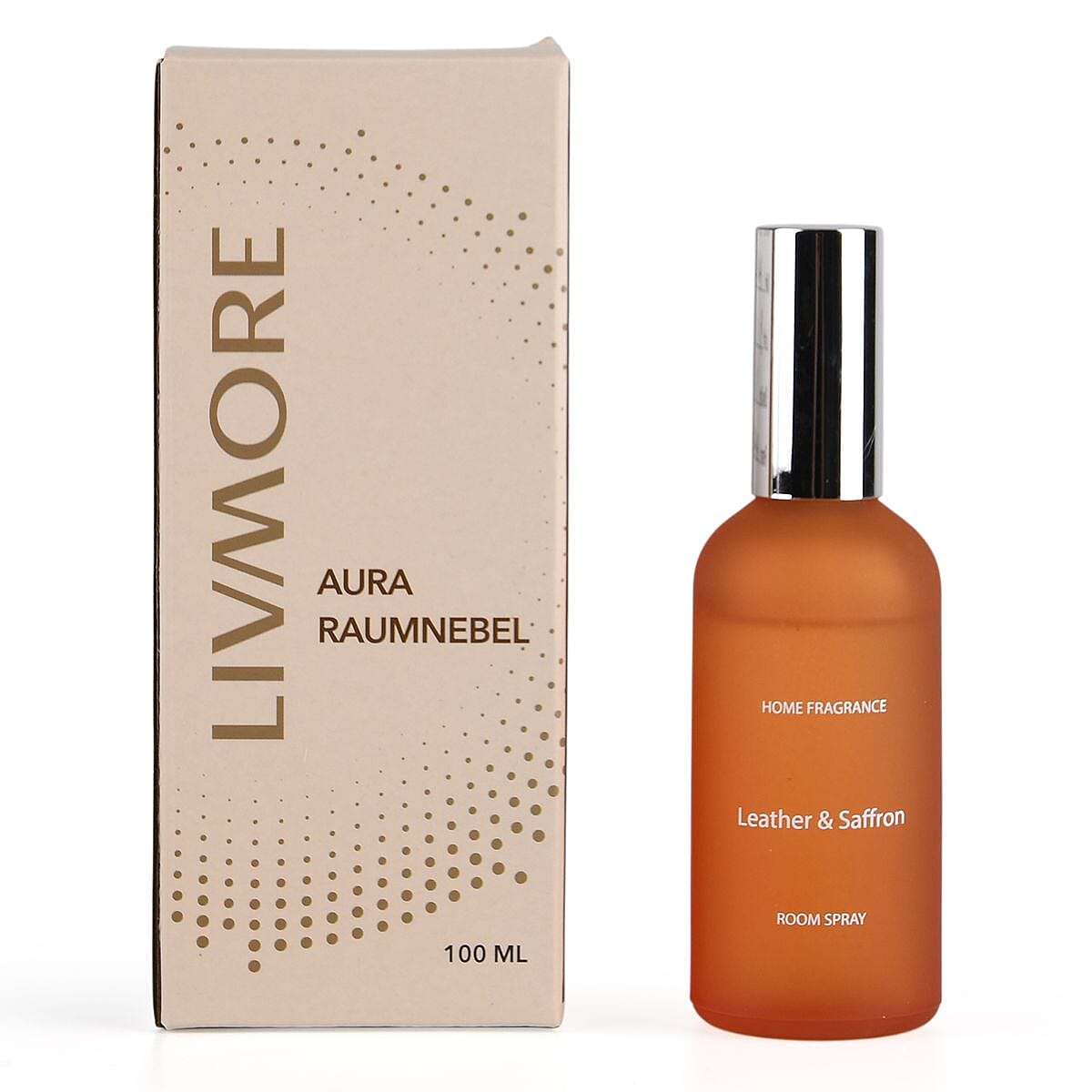 Leather - Saffron Fragrance Room Spray (100 ml) - Orange