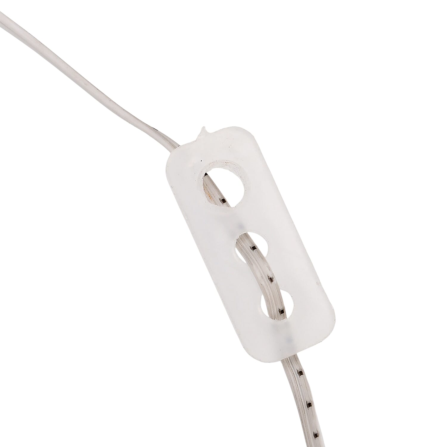 720L Warm White LED 3D Circular Christmas Light Decoration with 38cm White Iron Frame and 5m Extension Cable