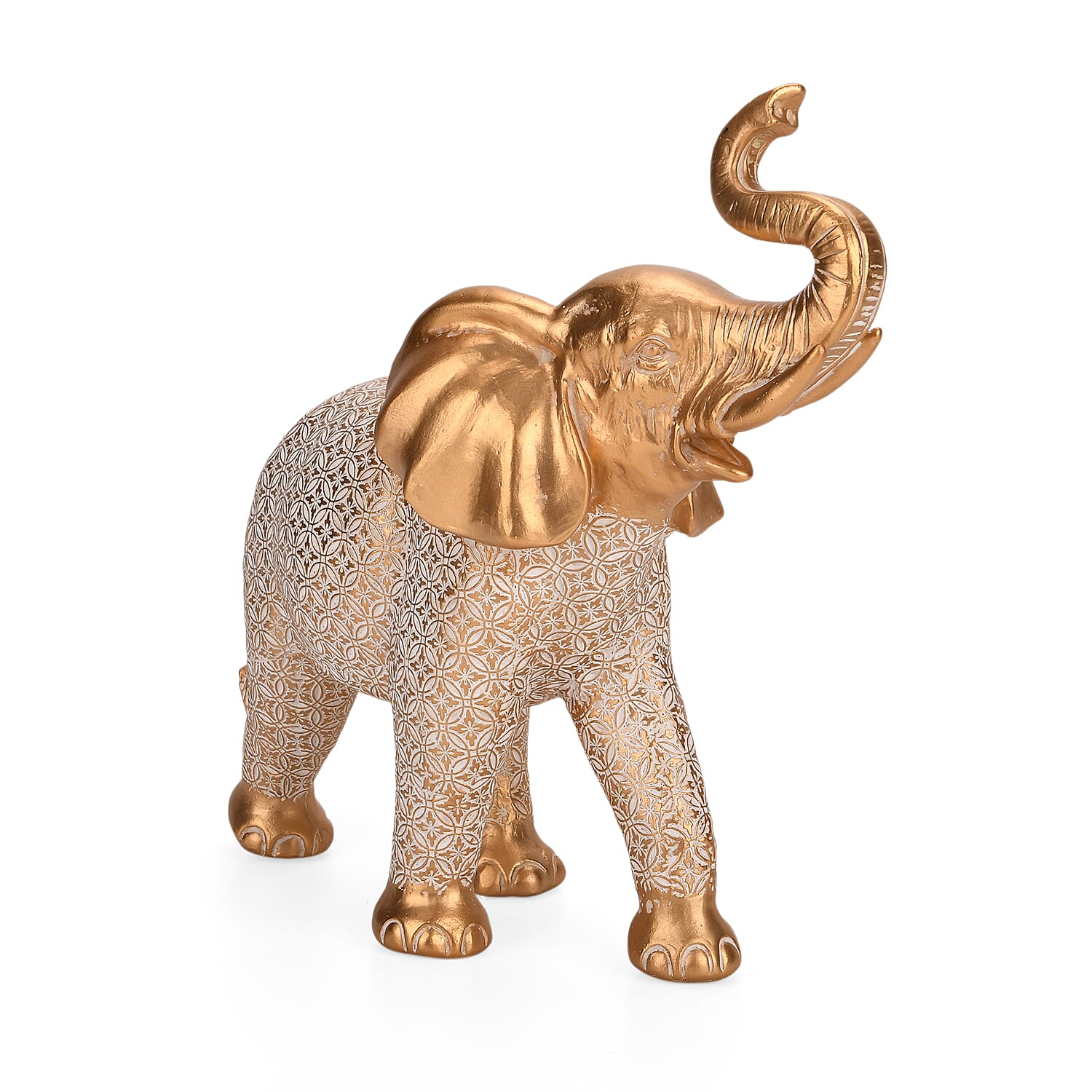 Bliss - Beyond Hand Crafted Antique Elephant with Gold Foil