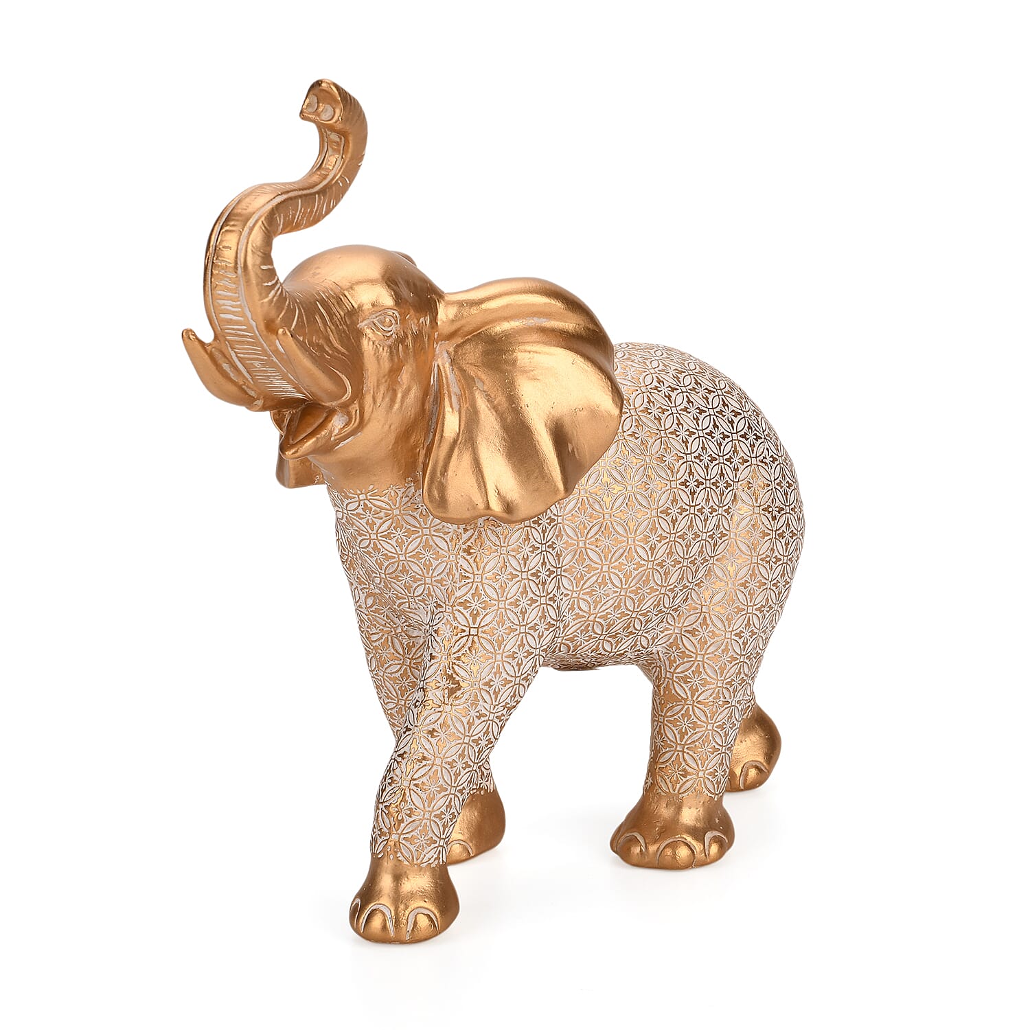 Bliss - Beyond Hand Crafted Antique Elephant with Gold Foil