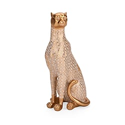 Bliss - Beyond White-Coated Antique Leopard with Gold Foil