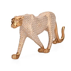 Bliss - Beyond White-Coated Antique Leopard with Gold Foil