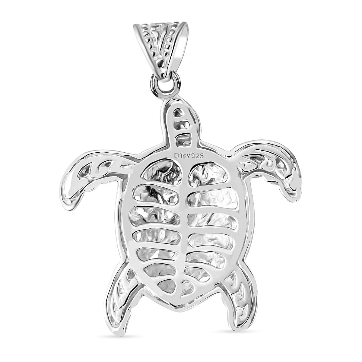 Royal Bali Collection Sterling Silver Turtle Pendant, Silver Wt. 7.90 Gms.